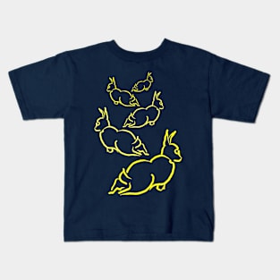 Scattering Rabbits #2 Kids T-Shirt